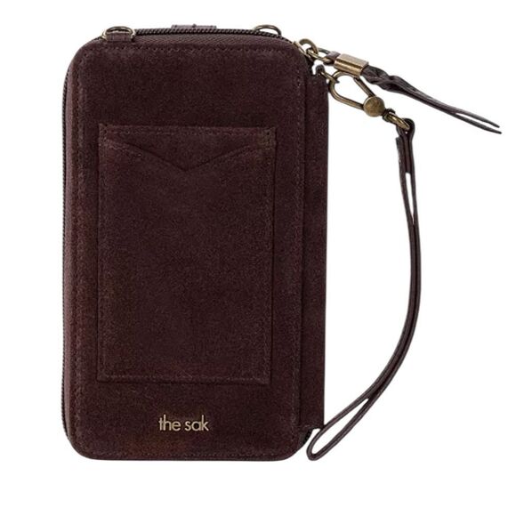 The Sak Leather Suede Convertible Smartphone Crossbody Bag - Picture 1 of 9